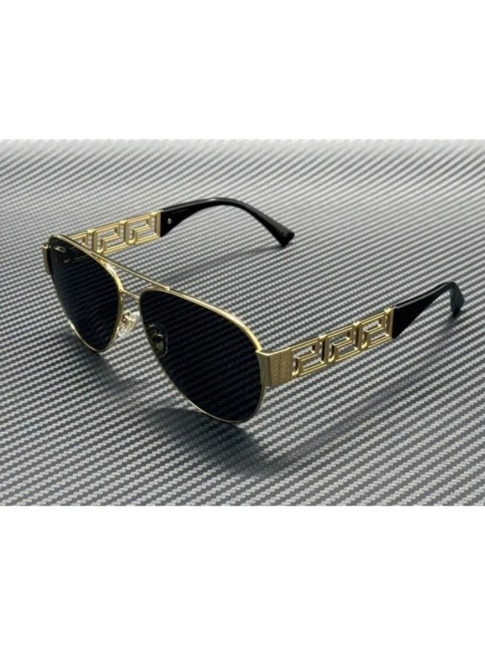 New Versace Men Gold Sunglasses 61-13-145